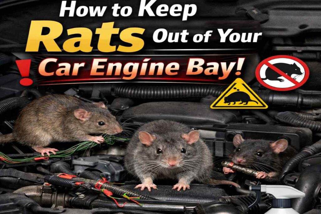 How to Keep Rats Out of Your Car Engine Bay using traps, repellents, and preventive measures to protect the vehicle.
