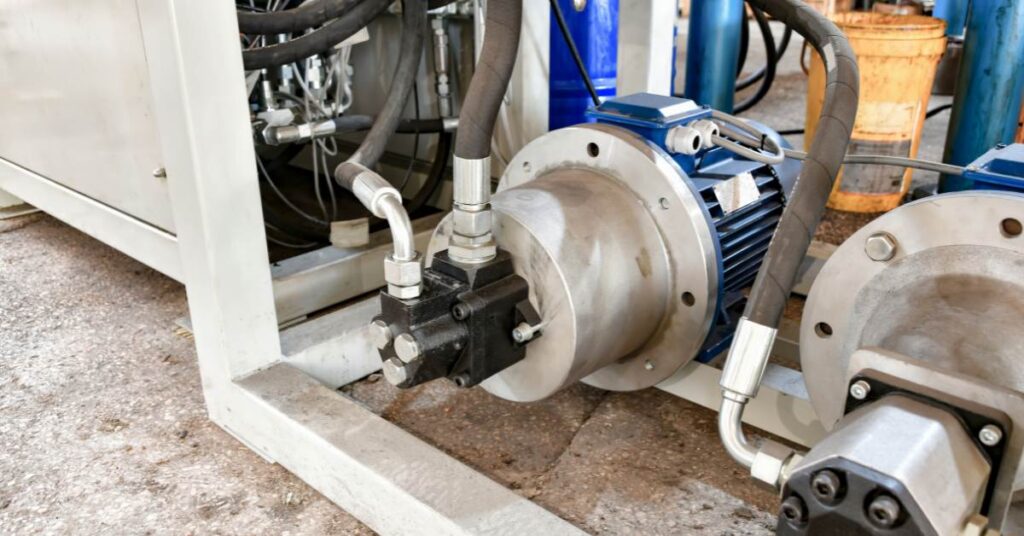 What happens if you reverse power steering lines? Close-up of water production machine components